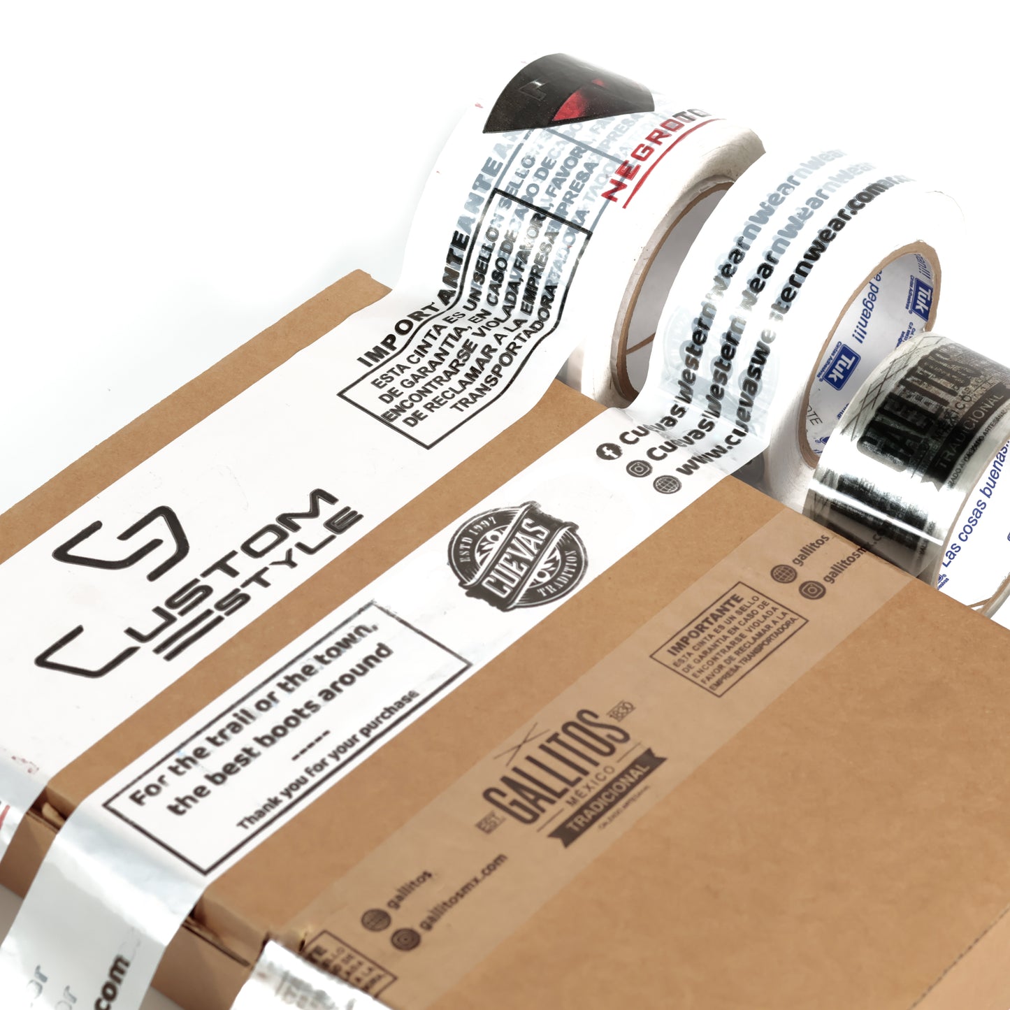 Cinta Personalizable 72mm x 150M (Más solicitada).
